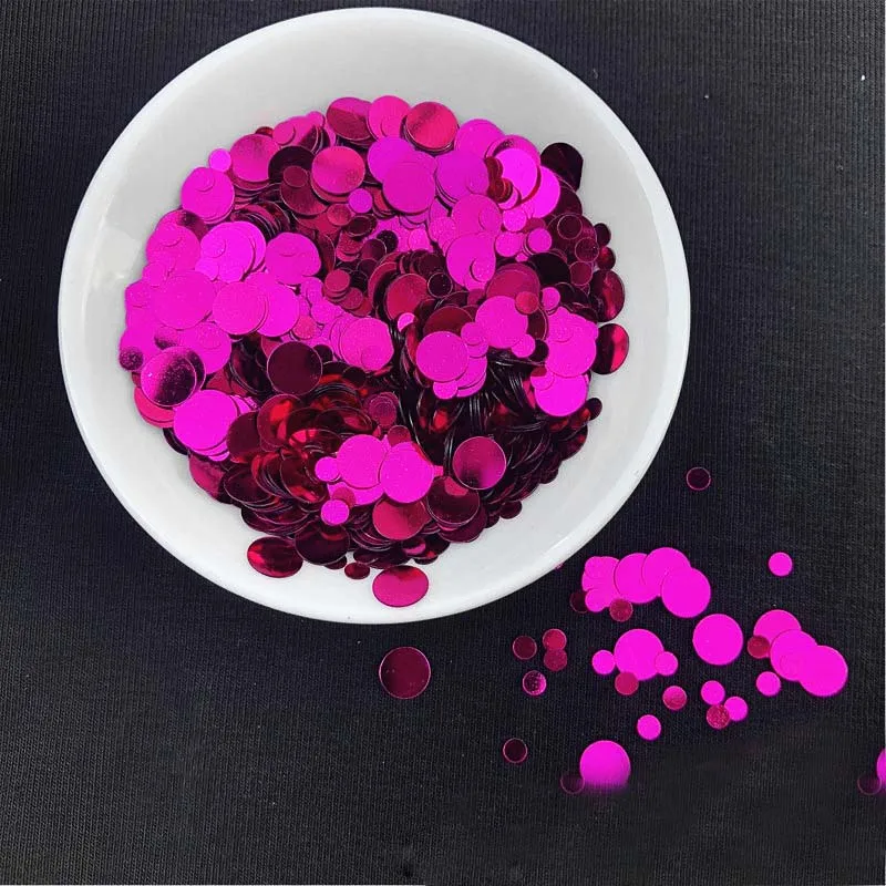 Mixed 3 mm 6 mm Dot Nails Sequins PVC Bulk Sequins Bag Decorative Pieces Throwing Confetti 10g