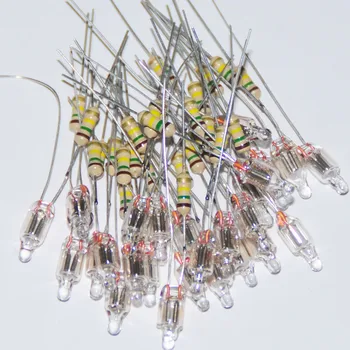 

20pcs Neon Bulb Indicator Lamps 4mm Red Neon Light Sign 4*10mm Resistance Neon-Light Lampada for 220V