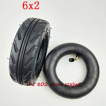 

Super 6 inch 6X2 Tire and Inner Tube Set for Electric Scooter Wheel Chair Truck F0 Pneumatic Wheel Trolley Cart Air Wheel Bike