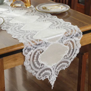 

1pc Pointed Table Flag Coffee Table Table Flag European American Lace Table Flag Desktop Decoration