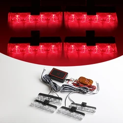 LED Strobe Light with Wireless Remote for Emergency and Warning Signals (Red)