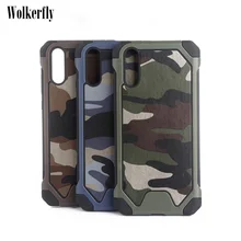 Чехол-гибрид из ТПУ+ PC противоударный чехол для samsung Galaxy S10E S8 S9 S10 A6 J6 J4 плюс A70 A50 A40 A30 A20 A10 армия камуфляж Крышка