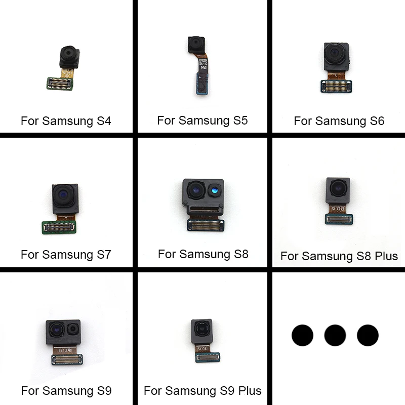 Фронтальная камера с модулем шлейф запасная часть для samsung Galaxy S4 S5 S6 S7 S8 S9 +