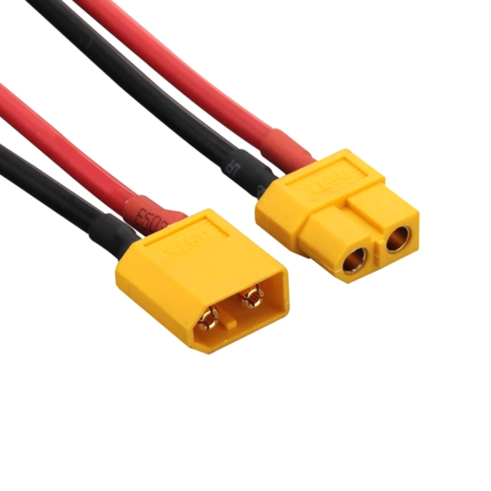 

1Pair 14 AWG XT60 Battery Male and Female Connector Cable Adapter Connector