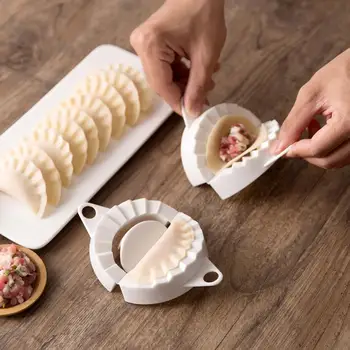 

5PCS Kitchen Dumpling Molds Plastic Dough Press Dumpling Pie Ravioli Mould Cooking Pastry Chinese Food Maker Pastry Tool 10CM