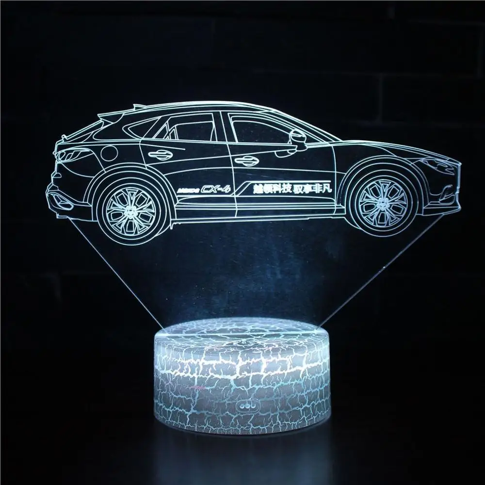 ICOCO гоночный автомобиль серии 3D светодиодный ночник с 7 цветов светильник для украшения дома удивительный иллюзионный светильник - Цвет: 28