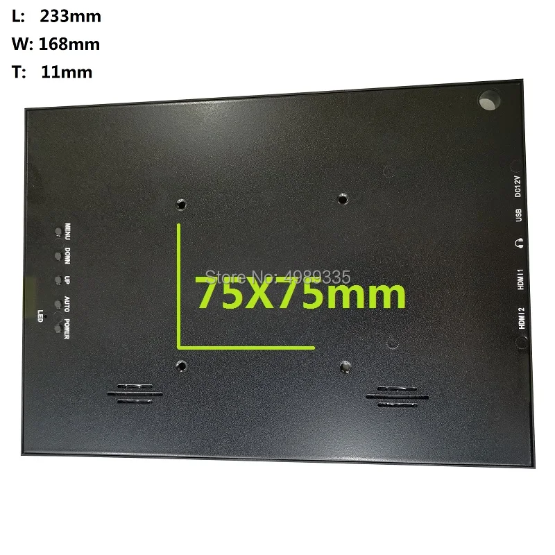 US $72.75 10 inches2K portable monitor 2HDMI IPS HD screen 2560X1600 PS4 game monitor computer LCD monitor USB driver board PC