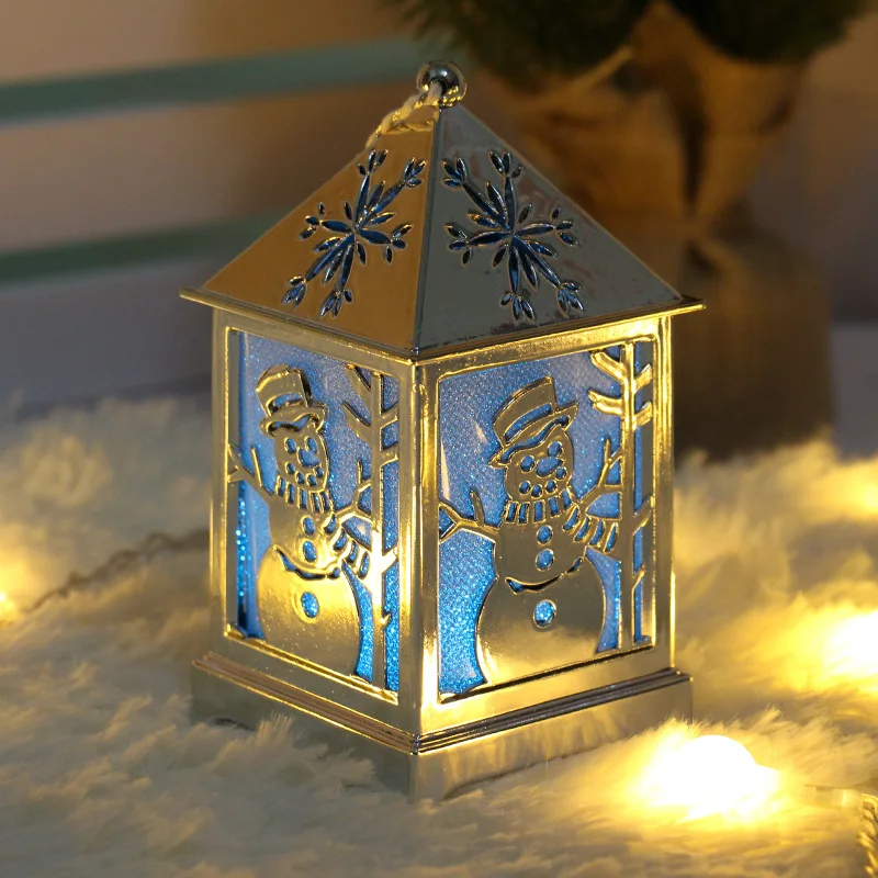 Snowman Рождественская модель каюты огни Рождественская елка украшение каюты лампы настольные украшения Рождественская елка украшения - Цвет: Snowman
