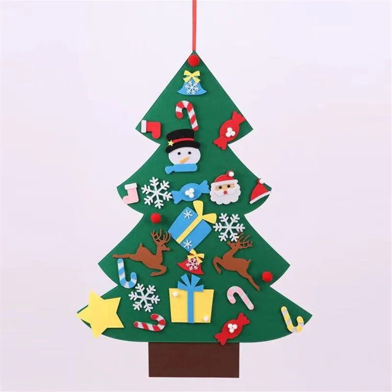 Рождественская елка, кулон, войлок, сделай сам, новогодний подарок, детские игрушки, Подвесные на стену, украшения, рождественская елка, украшение для дома