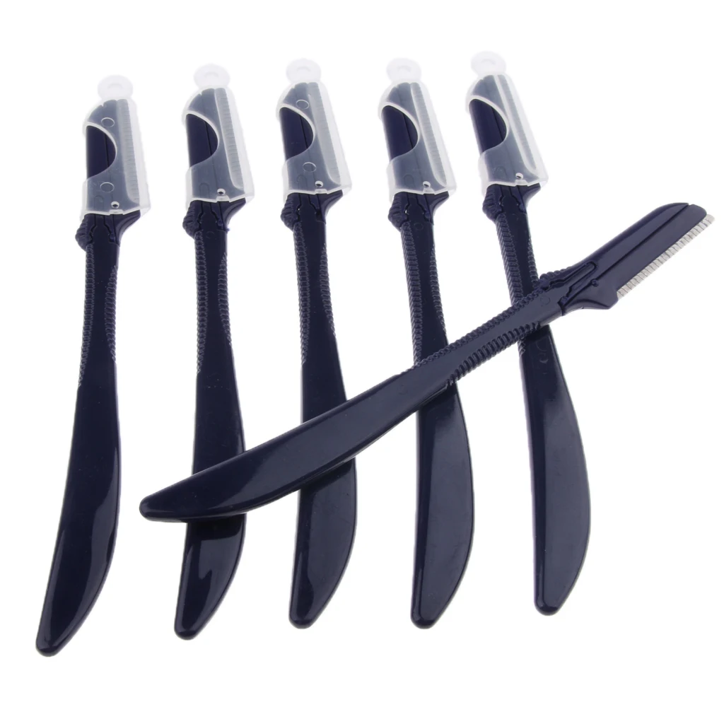 6 Pcs Women Men Painless Hair Eyebrow Trimmer Eyebrow Legs Arms Bikini Facial Hair Removal shaper Shaver