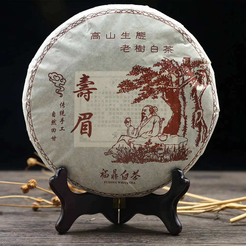 Китайский чай древнее дерево Shou Mei Белый чай Баи ча листик для торта 350 г