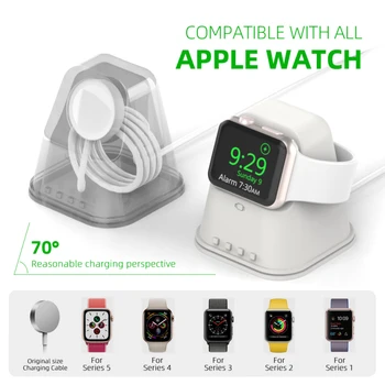 

For apple watch series 54321 watch stand bedside table keeper silicone Charging stand For iWatch modern design