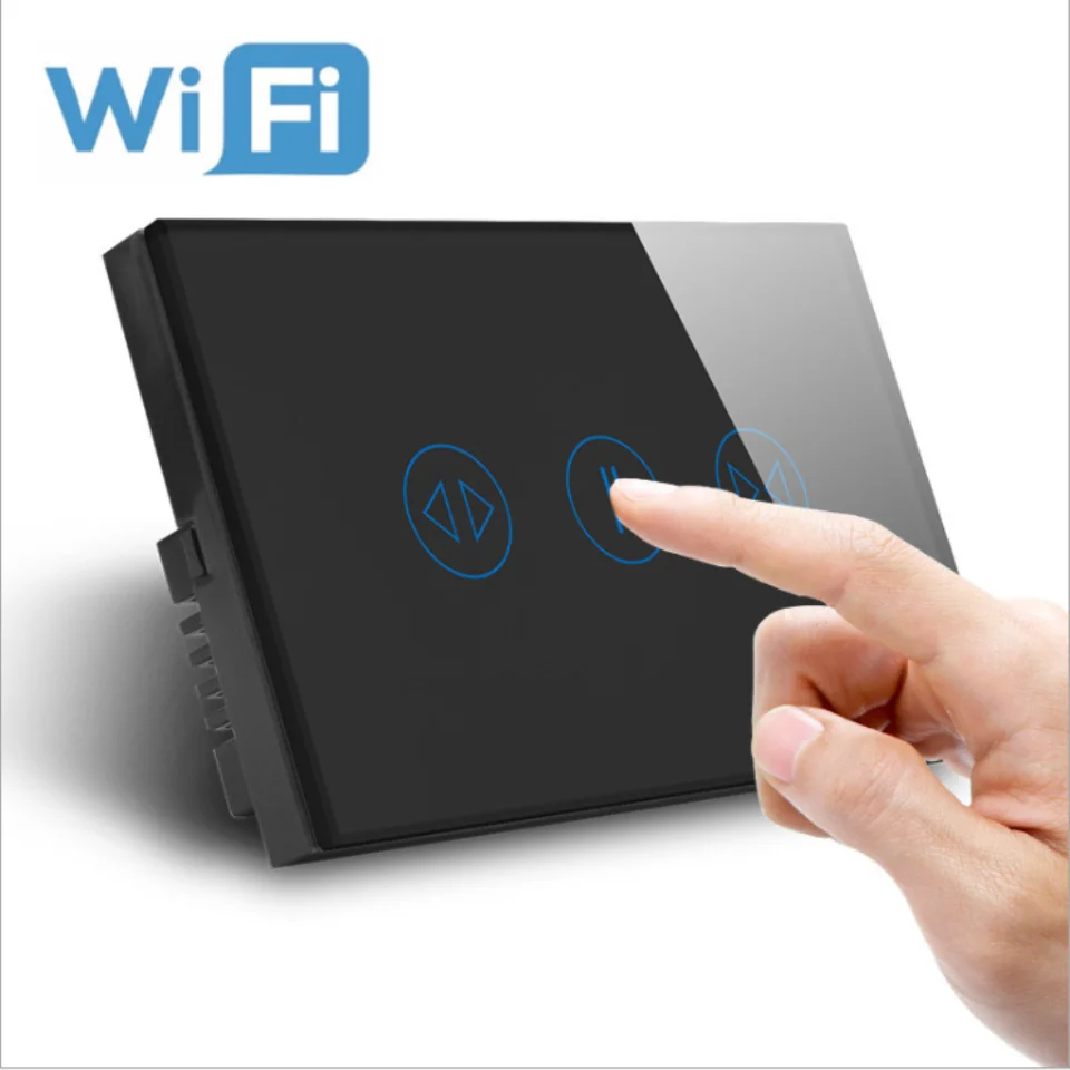 Хрустальное стекло Wifi Пульт дистанционного управления Сенсорный занавес переключатель умный дом настенный сенсорный переключатель