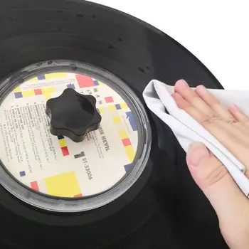 

2PCS 40x40CM Water Absorbent Suede Deerskin Towels Cleaning Wash Cloth for LP Vinyl Records Cleaner Clean Accessories Kit