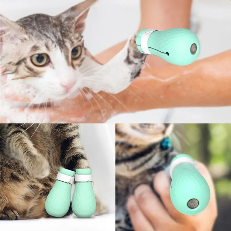 

Cat Anti-Scratch Shoes Grooming Shoes Paw Protector for Bathing Nail Cover