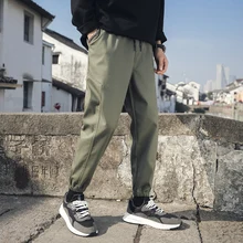 Plus Size Casual Pants Men Joggers Streetwear Sweatpant Male Trousers Elastic Waist Mens Pants Fashions Men Tracksuit Harem Pant