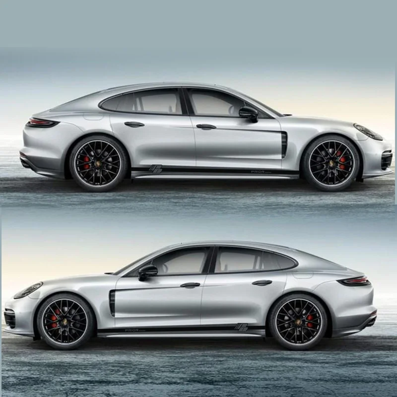 World Datong Sport Stripes Car Stickers For Porsche Panamera car Both side body sport auto stickers