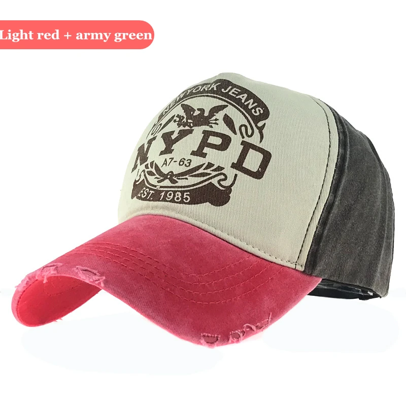 Регулируемая Мужская и женская хлопковая бейсбольная кепка s Snapback хип-хоп кепка для пар Повседневная многоцветная Спортивная Кепка
