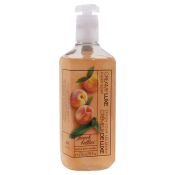 

Bath and Body Works Hand Soap Foaming Hand Washing Soap and Peach Bellini Creamy Luxe Flower Fruit Flavor for Unisex - 8.75 oz