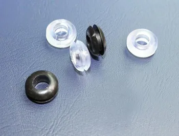 

8mm switch cable protector#LED lighting wire grommet,double side,clear transparent PVC cable wire grommet 5 6 7 8 coil ring