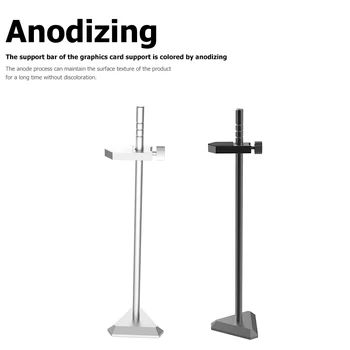 

GC-T200 Aluminum Alloy Graphics Card Holder Bracket Video Card Water Cooling Kit Support Stand for Desktop PC Computer Case