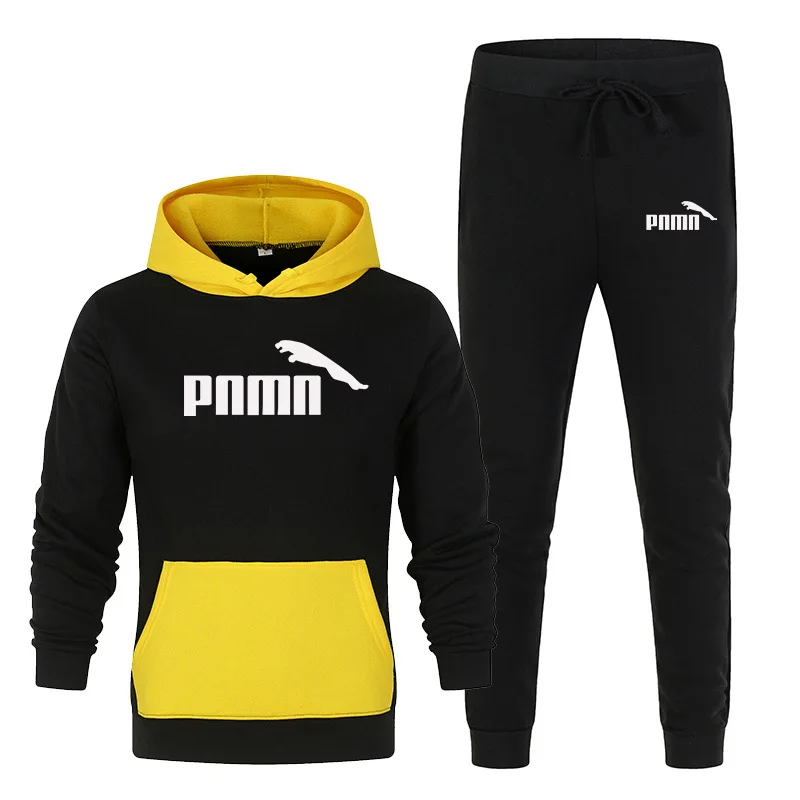 Костюм спортивный мужской из двух предметов толстовка с капюшоном и штаны