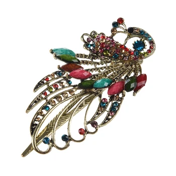 

Lovely Vintage Crystal Peacock Hair Clips Hairpins C- for hair clip Beauty Tools