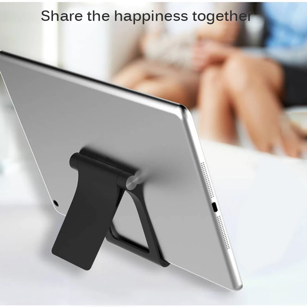 Foldable Rotary Mobile Phone Stand Desk Tablet Stand Simple Compact ABS Car Phone Holder Stand for cell phone car Accessories