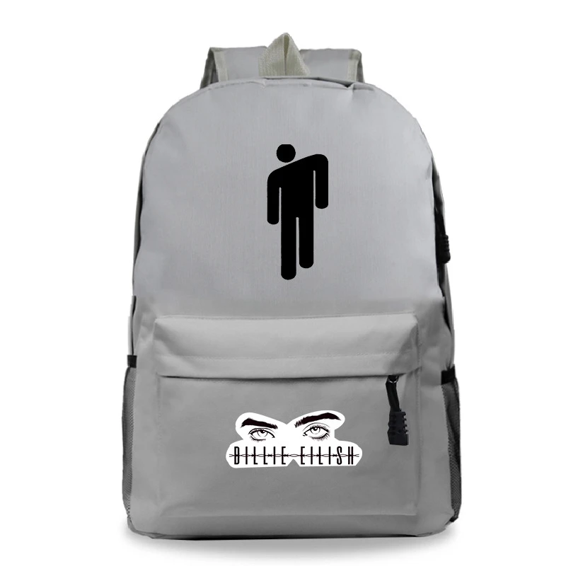 

New Billie Eilish Student Backpack Fashion 3D Print Pattern Backpack Creative Student Bag Casual Billie Eilish Student Backpack
