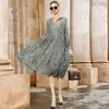2022 New Summer Elegant Mesh Lace Embroider Women A Line Dress Hooded Cap Full Sleeve Dresses Loose Vestido Plus Size 4xl S34 ► Photo 2/6