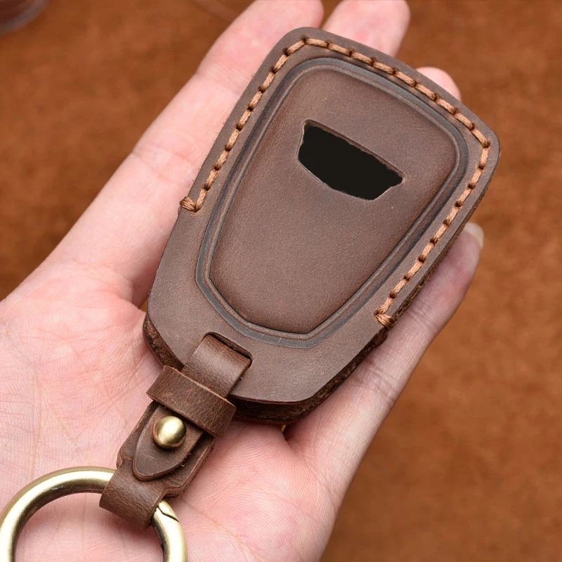 Leather Car Key Case or Cadillac ESV Escalade CTS XTS ATS ATS-L XLS SRX XT4 XT5 CT6 Protect | Автомобили и мотоциклы