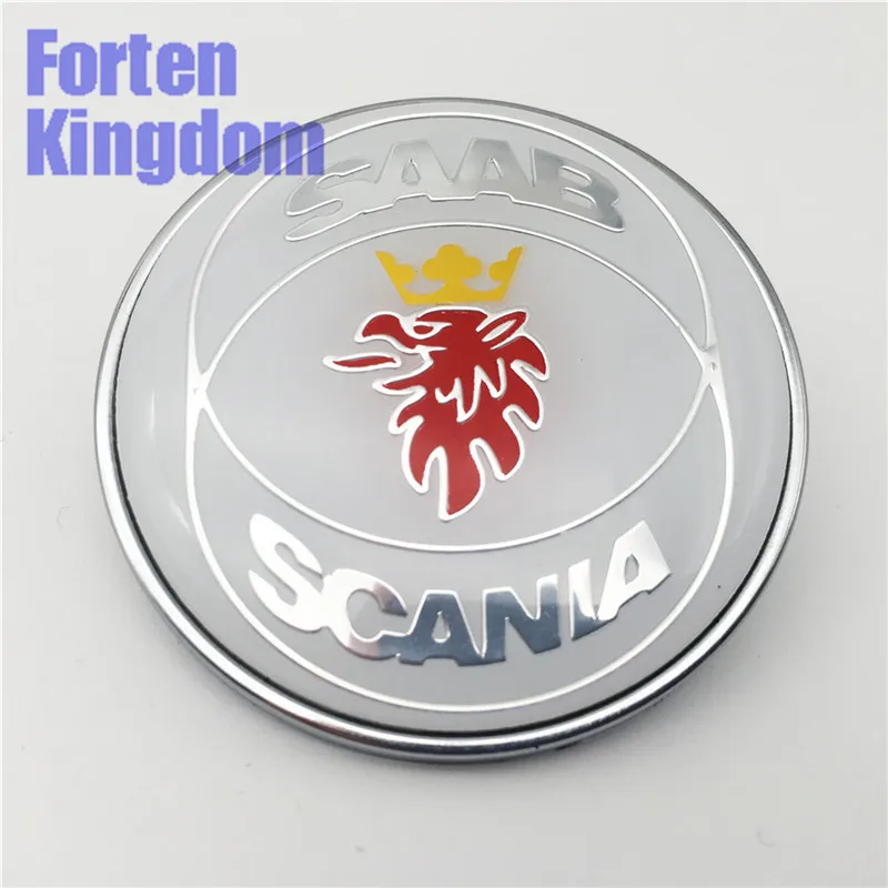 

Forten Kingdom 1PC New Custom White Color Car 50mm ABS Chrome Aluminum Front Bonnet Hood Emblem Badge 4522884