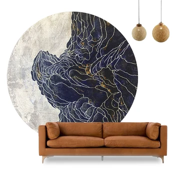 

Nordic Living Room Carpet Minimalistic Geometry Rug Swivel Chair Study Room Bedroom Carpet Classic Pad Coffee Table Floor Mat