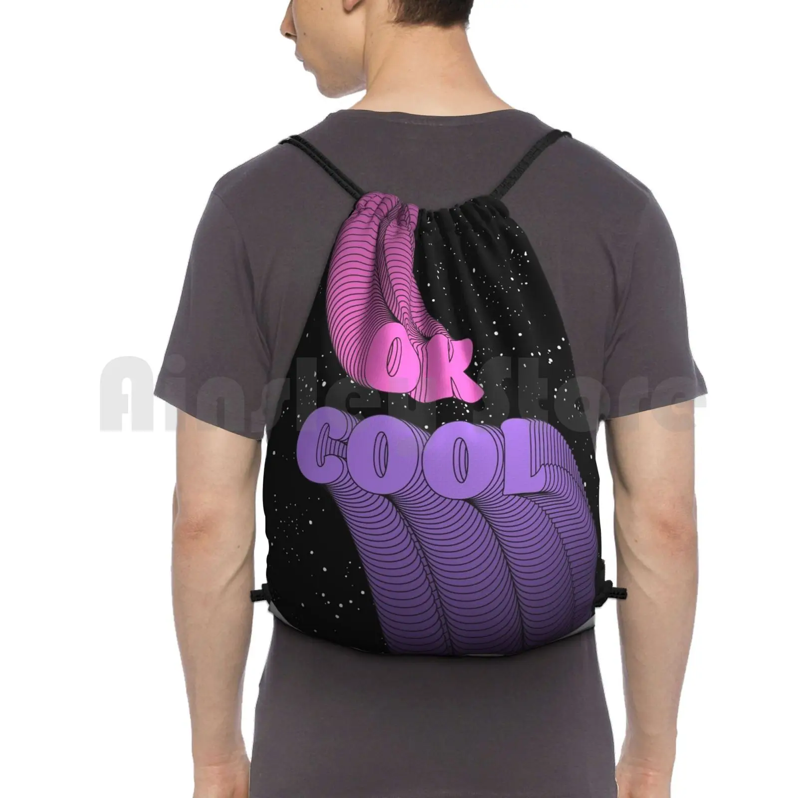 

Ok Cool Backpack Drawstring Bags Gym Bag Waterproof Ok Cool Ok Cool Acknowledge Accept Ok Boomer Ok Bye You Are Right