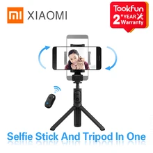 2020 neue Xiaomi Halterung Selfie Stick Stativ Falten Bluetooth Steuer Mit Wireless-Taste Für Smartphone Kompatibel Android & iOS