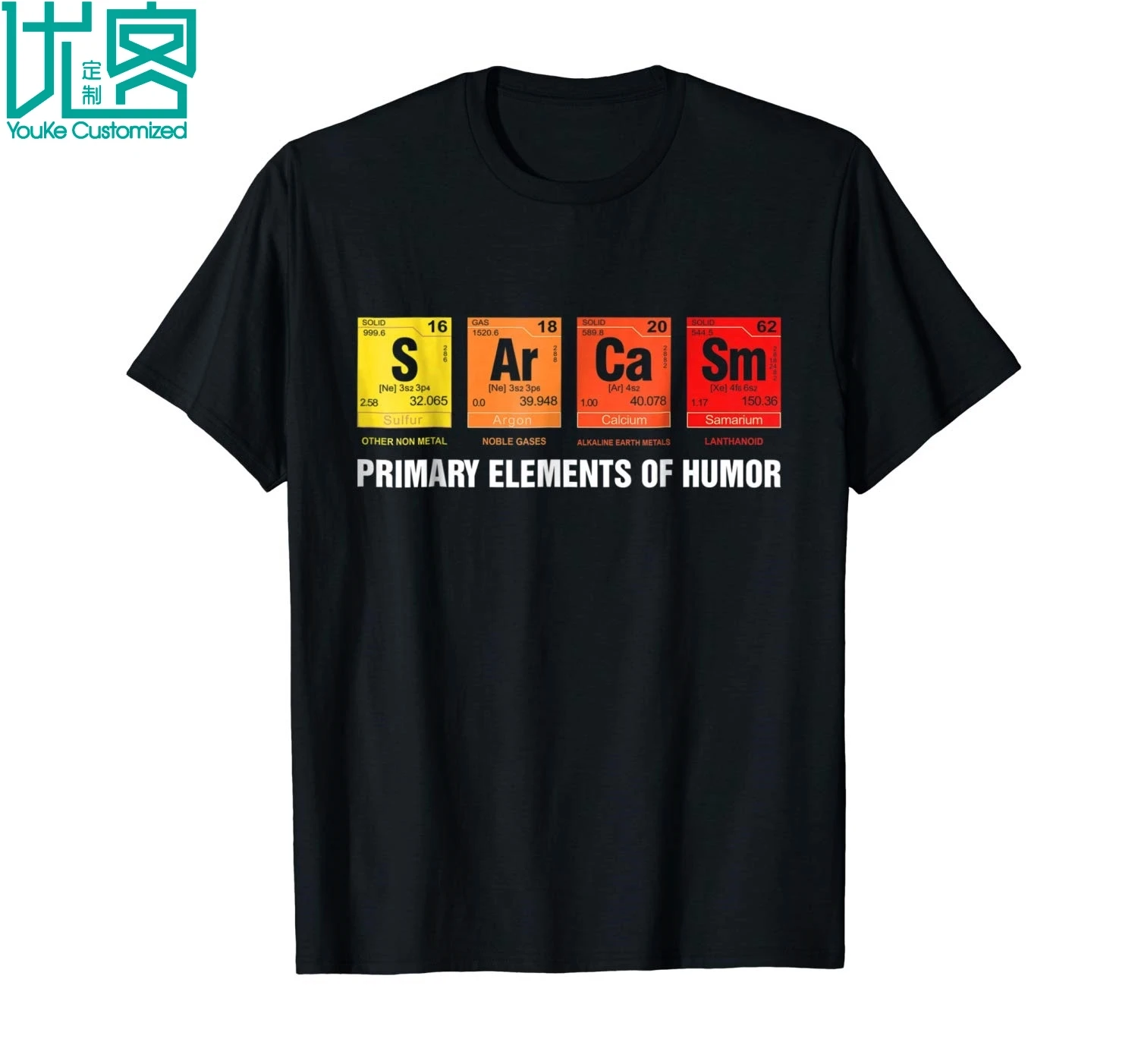 Футболка с надписью Sarcasm S Ar Ca Sm Primary Ele для мужчин ts Of Humor 2019 летняя мужская футболка