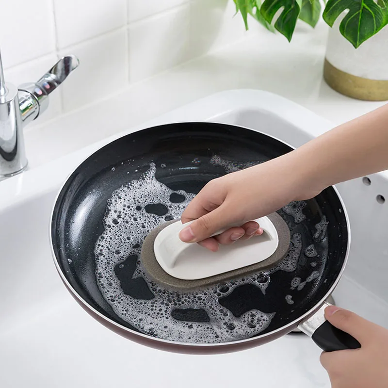 С ручкой щетка для ванны плитки обеззараживание кухни волшебный горшок губка