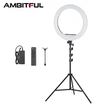 18 Inch 21 Inch 50W LED Ring Light Annular Lamp Bi-color Ring Lamps + Remote Control for Video YouTube Ringlight Makeup Light