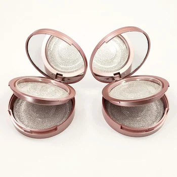 

5pcs Empty False Eyelash Storage Box Makeup Cosmetic With Mirror Rose Gold False Eyelashes Case Double Eyelashes Storage Box