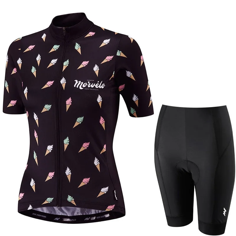 MORVELO Женская велосипедная Джерси быстросохнущая одежда с коротким рукавом летняя дышащая велосипедная одежда Ropa Ciclismo