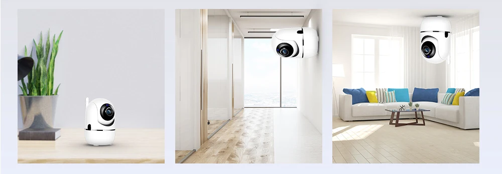 WiFi Camera Black Smart 1080P HD Cloud Home Security Camera Auto Tracking Network  Wireless CCTV video Surveillance Ip Camera