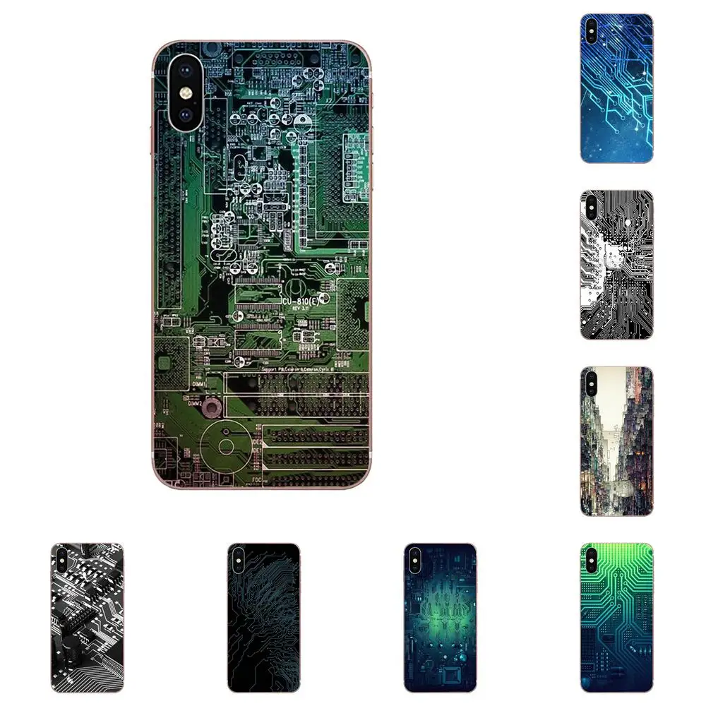 

Soft TPU Custom Design For Xiaomi Redmi Mi 4 7A 9T K20 CC9 CC9e Note 7 9 Y3 SE Pro Prime Go Play Computer Battery Circuit Board