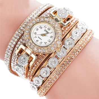 

Quartz Watches Women Watches часы Accessories Luxury Fashion Casual Analog Quartz Rhinestone Bracelet Watch Gift Free Ship Z5