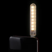 Mini lampe USB Portable à 3 ou 8led, 5v dc, idéale pour l'étude, Power Bank, Notebook, ordinateur Portable