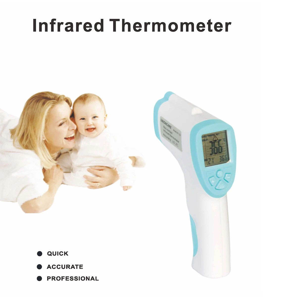 

Adult Digital Termomete Infrared Forehead Body Thermometer Gun Non-contact Termometro Measurement Device Thermometer In Stock
