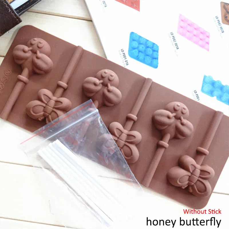 honey butterfly 1 шт. многофункциональная пищевая форма DIY аксессуары для выпечки инструменты для украшения торта печенье с мастикой силиконовая форма для леденцов - Цвет: honey butterfly