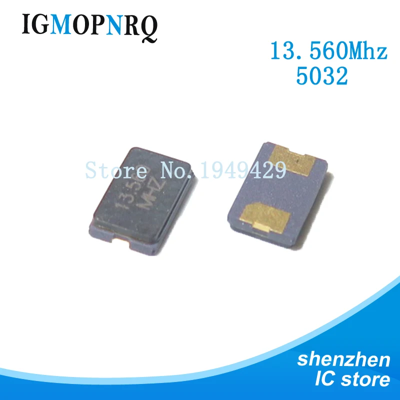 10 шт. 13 56 МГц 560 20pF 2Pin 5032 м smd Кварцевый резонатор кристалл | Электронные компоненты