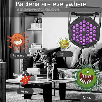 

108W 36LED Tube UVC Germicidal Light UV Sterilizing Disinfection Lamp Household Kill Mite Germicidal Light Sterilizing Lights