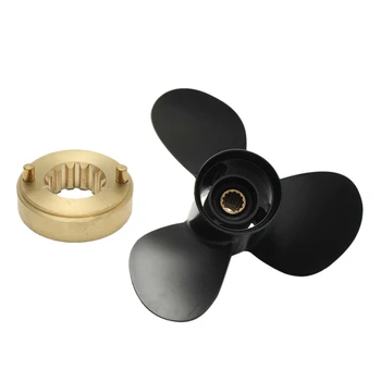 

New Arrival-48-816702A40 Marine Boat Outboard Propeller 10 3/4 x 12 for Mercury 25-70HP 13 Spline Tooth 3 Blades Black