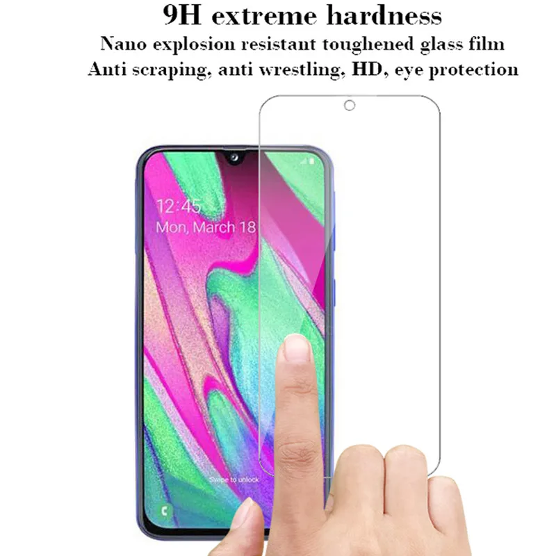 3pcs Tempered Glass For Samsung Galaxy A40 Protective Glass Screen Protector For Samsung A40 a 40 safty Glass 5.9" SM-A405FN cell phone screen protector